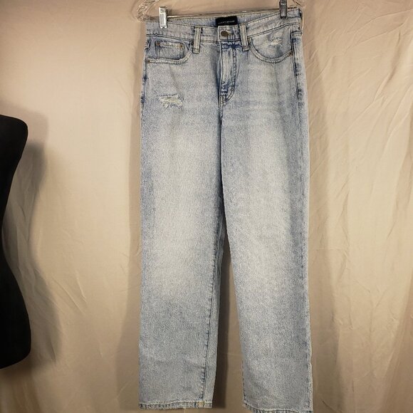 Women's Lucky Brand Faded Straight Leg Jeans w/Rips - 8/29R - Picture 2 of 5